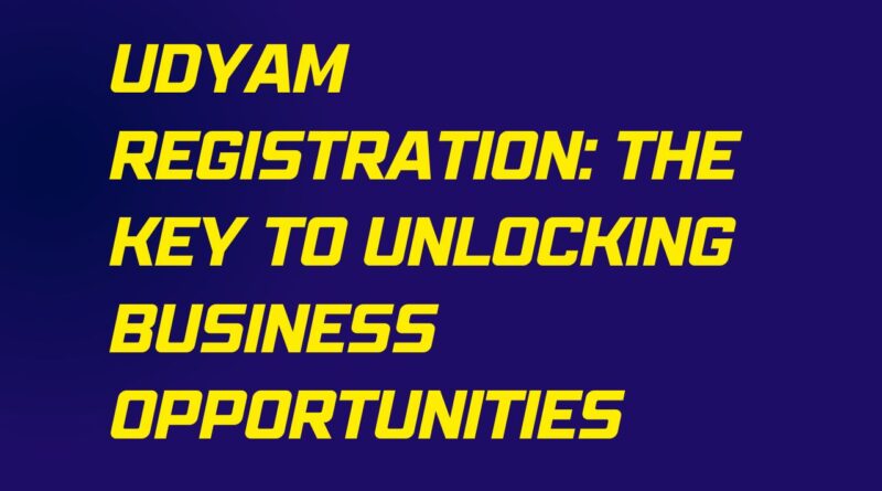 udyam registrations
